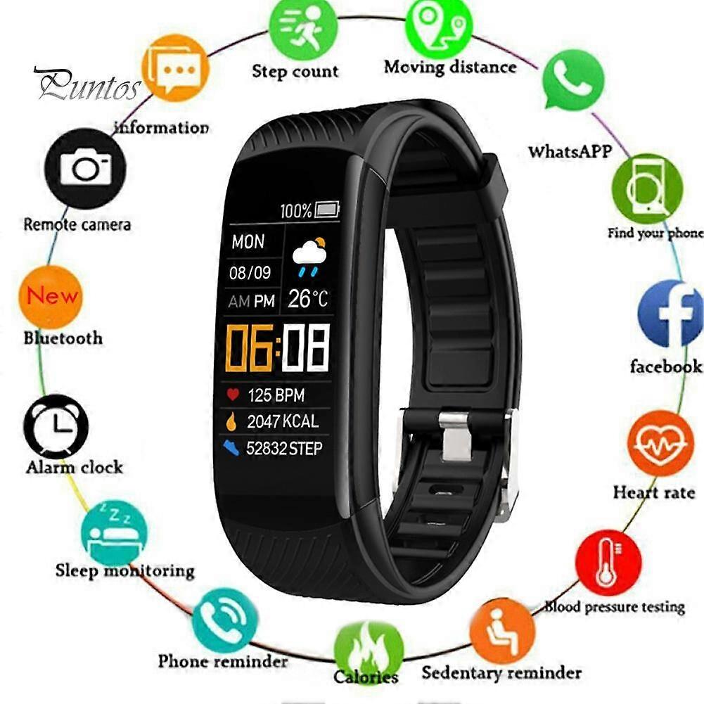 Xiaomi C5S SMART WATCH COM TELA COLORIDA LED MONITOR DE FREQUÊNCIA CARDÍACA PARA FITNESS ANDROID/iOS