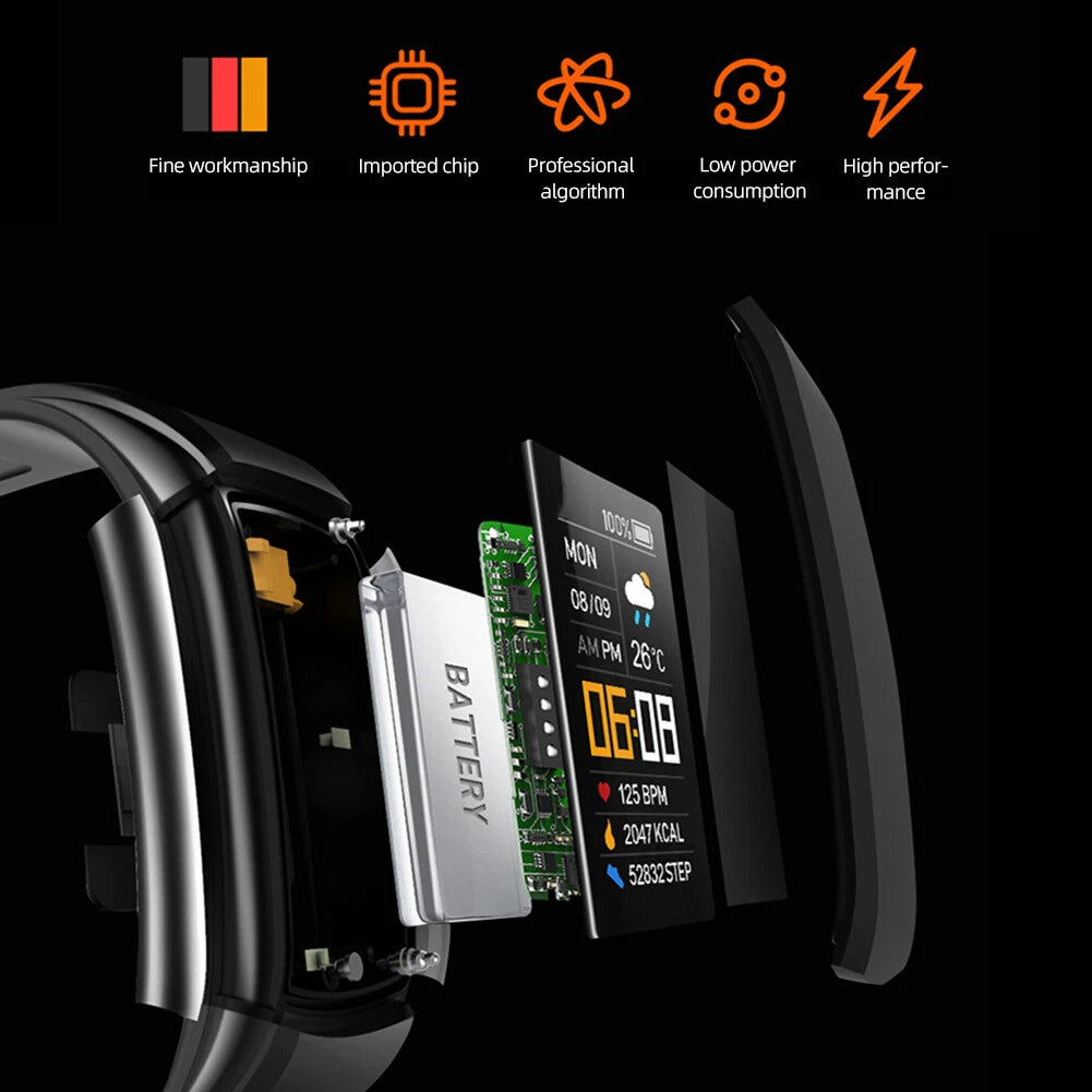 Xiaomi C5S SMART WATCH COM TELA COLORIDA LED MONITOR DE FREQUÊNCIA CARDÍACA PARA FITNESS ANDROID/iOS