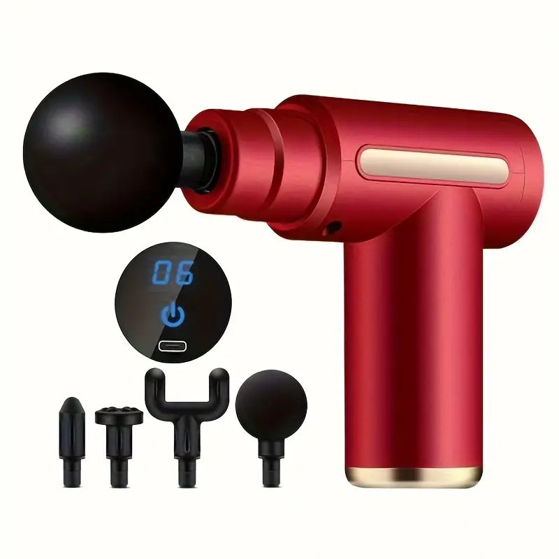 MASSAGEADOR COMPACTO 4 EM 1 - USB, POTENTE E VERSÁTIL