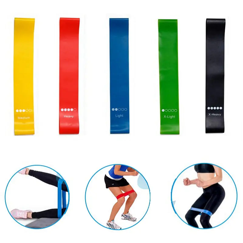 KIT DE BANDAS DE RESISTÊNCIA DE LÁTEX NATURAL - 5 unidades